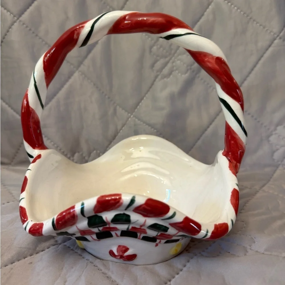 Vintage Handled candy dish by Lillian Vernon